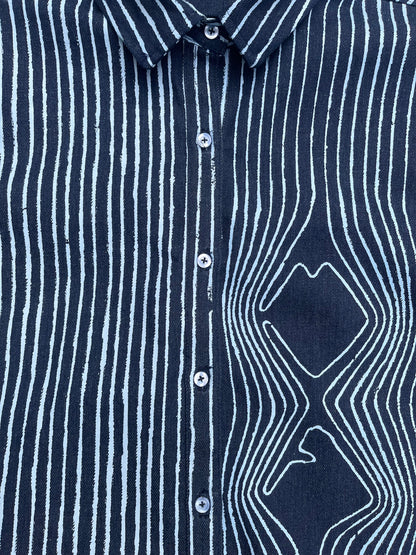 Pinstripe Denim Shirt