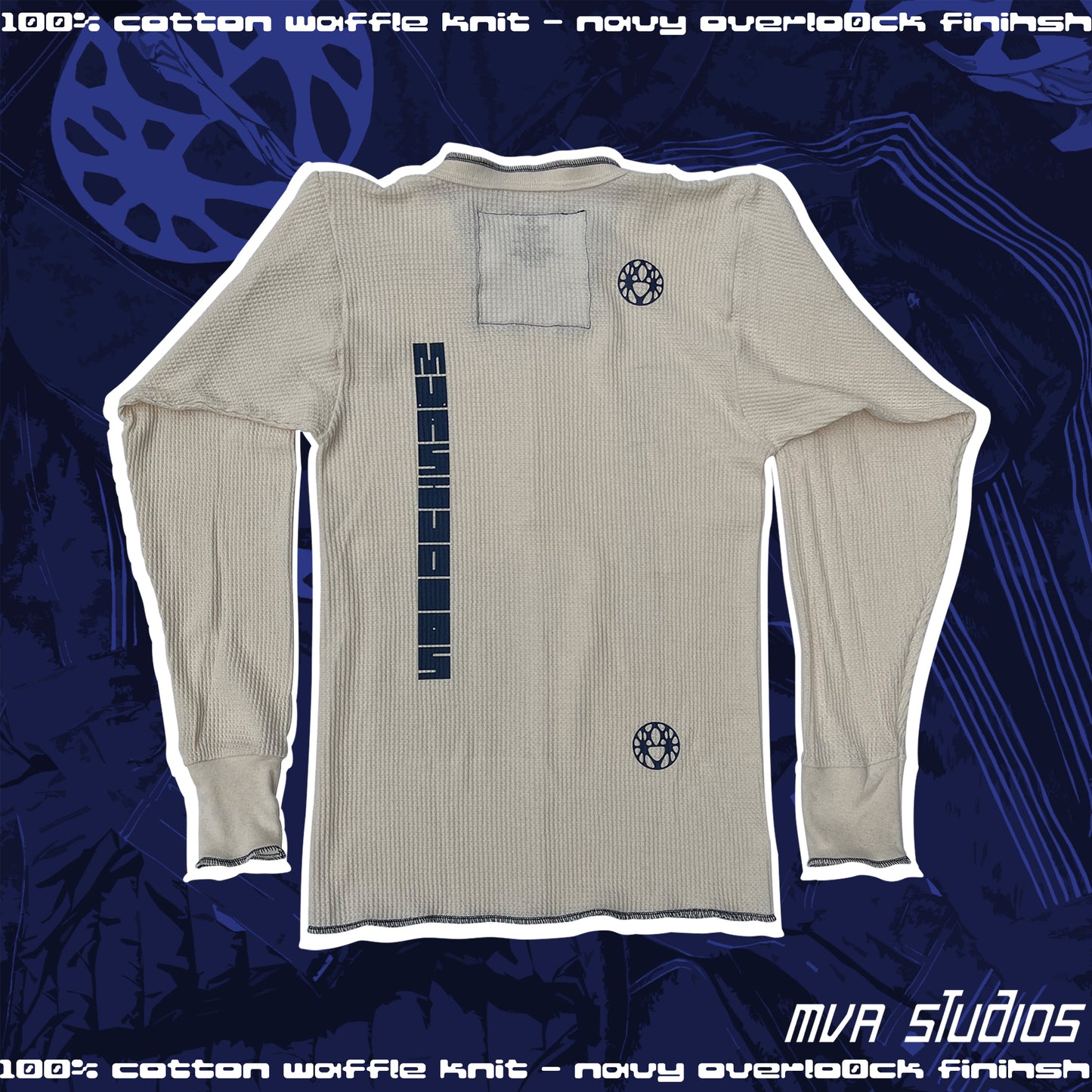 Waffle knit Long sleeve