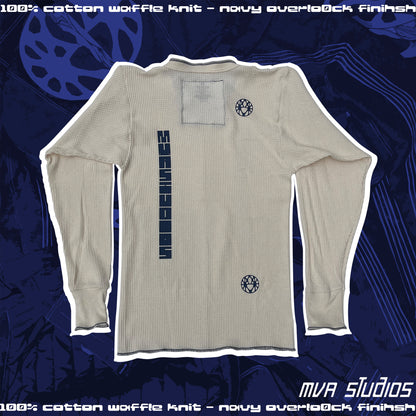 Waffle knit Long sleeve