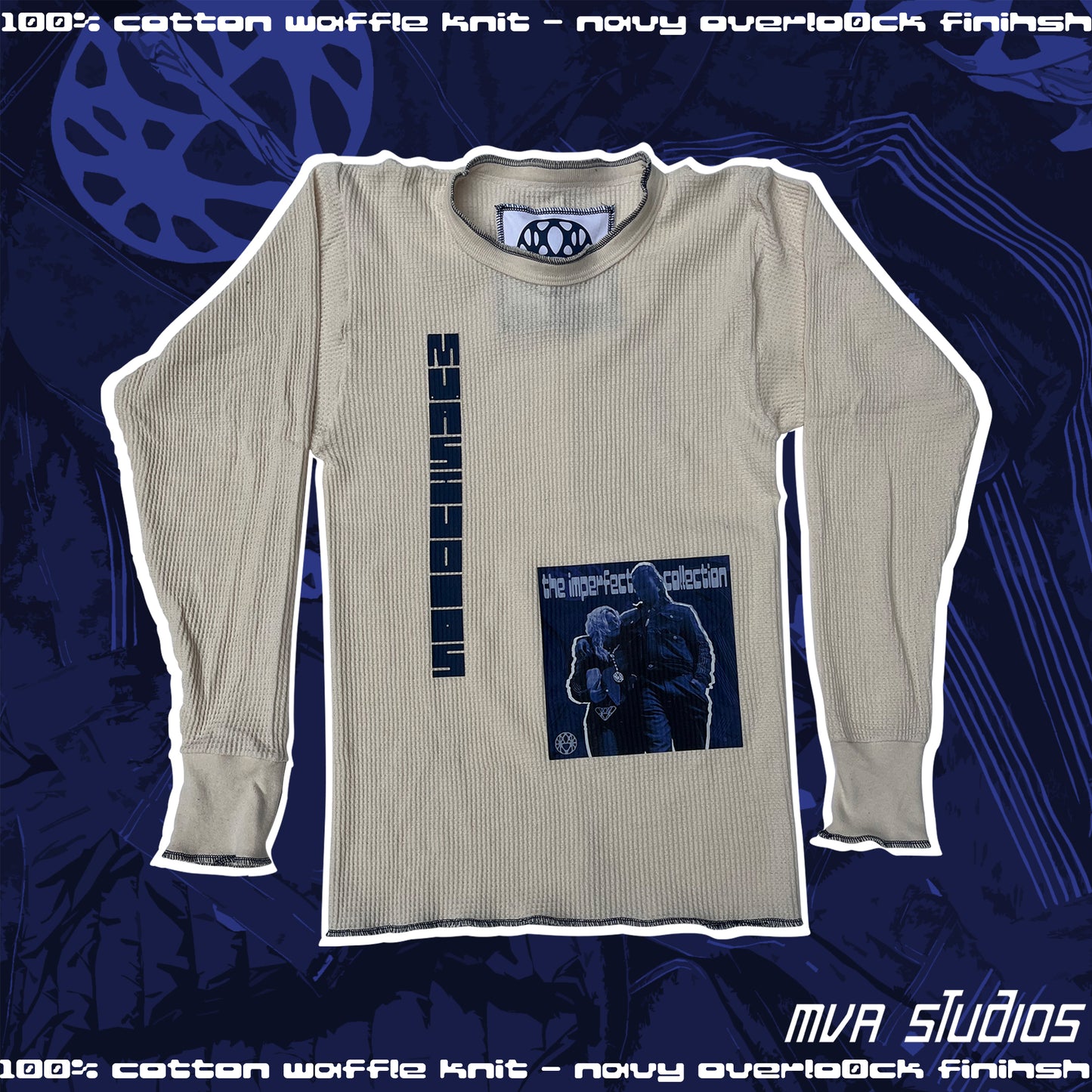 Waffle knit Long sleeve