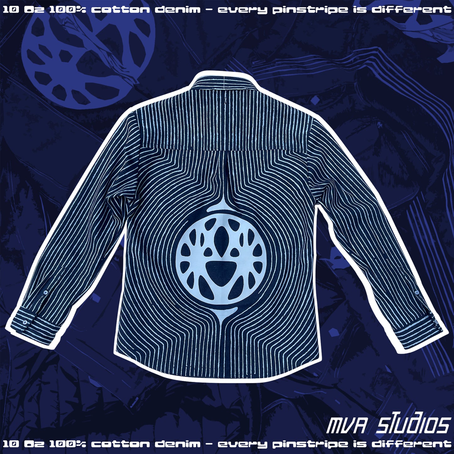 Pinstripe Denim Shirt