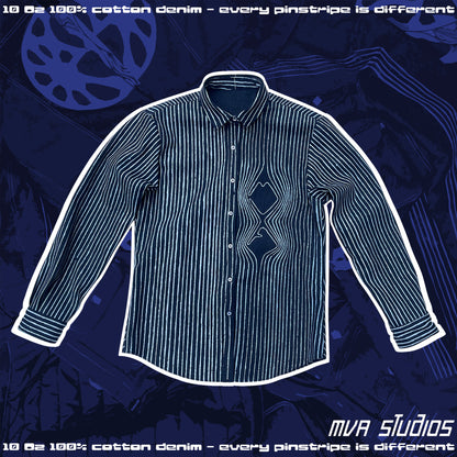 Pinstripe Denim Shirt